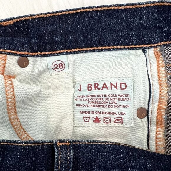 J Brand The Pencil Leg Jeans Ink Dark Wash Womens 28 - Picture 6 of 12